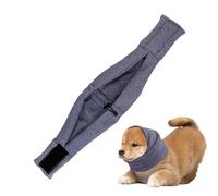Cache-oreilles pour chien - Fil de velours, 19 x 12 cm, étanche et antibruit | Protection confortable pour soulager le stress et le toilettage, cache-oreilles pour chien pour orages, concert