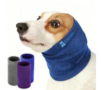 Cache-oreilles pour chien - Protection contre le bruit - Protection contre les orages, les feux d'artifice, le toilettage - Double couche sans rabat - Couverture élastique douce pour animaux de