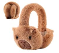 Cache-Oreilles Pour Hommes,Protecteurs en Peluche de Capybara Cartoon | Protège-Oreilles En Peluche Pliable Pour La Saison Hivernale | Pour Les Déplacements Les Sports D'Extérieur Le Ski La Neige Le F