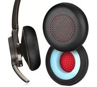 Cache-oreilles pour Plantronics Voyager Focus UC B825 Casque binaural de rechange en cuir Noir