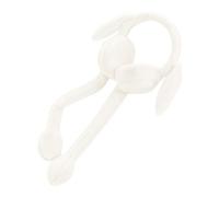 Cache-oreilles unisexe avec oreilles de lapin pour l'hiver et l'extérieur, blanc, taille unique