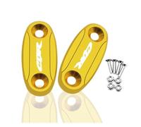 Cache Orifice Retroviseur Pour CBR600RR 04-16 CBR1000RR 04-07 CBR 600RR 1000RR Moto CNC Pare-brise Rétroviseur Capuchon Cache Trou(CBR Gold)