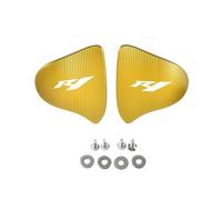 Cache Orifice Retroviseur Pour YZF-R1 YZF-R1M YZF R1 R1M 2020-2025 Cache Décoratif Pour Trou De Rétroviseur Base Baffle Élimineurs Capuchon(Gold R1)