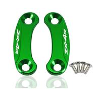 Cache Orifice Retroviseur Pour ZX-4R ZX-4RR 23-24 Moto CNC Pare-brise Cache Pour Trou De Rétroviseur Élimineurs Rétroviseurs À Entraînement Capuchon(ZX-4R Green)