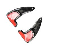 Cache palettes volant Autocollant De Changement De Vitesse En Fiber De Carbone Compatible Avec Dodge Pour Charger R/T Pour Challenger(Type A Forged Carbon)