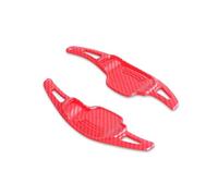 Cache palettes volant Compatible Avec Buick Pour Regal GS Pour LaCrosse GL8 Pour Verano Palette Changement De Vitesse Au Volant Voiture(Carbon fiber red)