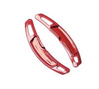 Cache palettes volant Compatible Avec Macan Pour Panamera Pour Cayenne Pour Carrera 911 718 991 Palette Changement De Volant Voiture Extension(Red carbon pattern)