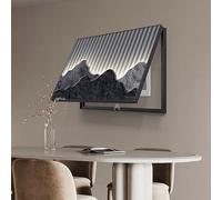 Cache-panneau Électrique Mural, Couvercle De Boîte À Disjoncteurs Décoratif, Cache Compteur Electrique, Porcelaine Cristal Pour Salon Et Bureau(Blue 3,70 * 50cm/27.5 * 19.7in)