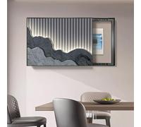 Cache-panneau Électrique Mural, Couvercle De Boîte À Disjoncteurs Décoratif, Cache Compteur Electrique, Porcelaine Cristal Pour Salon Et Bureau(Blue 2,55 * 45cm/21.6 * 17.7in)