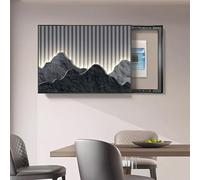 Cache-panneau Électrique Mural, Couvercle De Boîte À Disjoncteurs Décoratif, Cache Compteur Electrique, Porcelaine Cristal Pour Salon Et Bureau(Blue 1,80 * 60cm/31.5 * 23.6in)