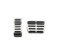 Cache-pédales en Acier Inoxydable pour VW Polo, Golf 4, Jetta MK4, Bora, Fabia (Conduite à Gauche) - Pédales de Frein et d'embrayage (AT-B)