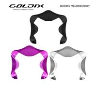 Cache-pédalier aérodynamique ultraléger GOLDIX pour pédaliers à plateau unique SHIMANO R9200/R8100/R7100/R7000. QDG R8100 silver
