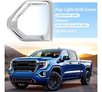 Cache Phare Anti-Brouillard Pour Pare-Choc Avant Pour GMC Sierra 1500 4 Portes Denali SLT AT4 2019-2021 C?tšŠ Conducteur Gauche Phare Garniture No.84176752 Chrome Ton ArgentšŠ 1pc