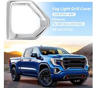 Cache Phare Anti-Brouillard Pour Pare-Chocs Avant Pour GMC Sierra 1500 4 Portes Denali SLT AT4 2019-2021 C?tšŠ Passager Droit Grille Phare Piššce N¡ã84176753 Chrome Ton ArgentšŠ 1pc
