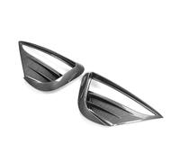 Cache phare antibrouillard Compatible Avec Tesla Pour Model Y 2021 2022 2023 2024 1 Paire De Cadre De Feu Antibrouillard Avant Modifié En Fibre De Carbone Grille De Feu Antibrouillard De Voiture