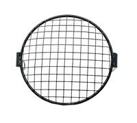 Cache-phare Grille de phare moto 6,3 pouces pour choppers, pour Cafe pour Racer, protection latérale universelle Phare avant(A)