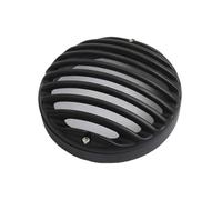 Cache Phare Moto 5,75" Grille De Protection 3/4" Universel Pour Sportster Pour Softail Pour Dyna Pour Café Racer Grille Phare Moto(Black)