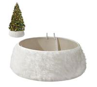 Cache-Pied d'arbre De Noël - Jupe De Socle pour Sapin De Noël en Acrylique Blanc,Décoration De Centre De Table pour Fêtes | pour Table, Fête, Intérieur, Extérieur, Pièce Centrale, Maison,