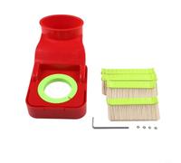 Cache-pied de capot de moteur avec brosse pour machine de gravure CNC, compatible avec 70/75/80/85/90/100 mm, rouge (70 mm)
