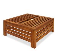 Cache pied de parasol en bois d'acacia 62 x 62 x 26 cm Table d'appoint Extérieur