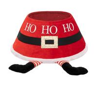 Cache Pied de Sapin Rouge et Blanc avec Pied du Père Noël 56 x 25 x H 32 cm - Feeric Christmas
