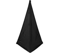 Cache Pied d'Enceinte en Canevas Noir par Gear4music