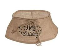 Cache-pied pour sapin de Noël en jute Lodge - Marron