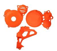 cache-pignon de moto Couvercle d'allumage de carter pignon pilote d'embrayage moteur adapté pour ZONGSHEN CBS300 à HJMOTO KEWS ZUMA AJ1 Pignons pour moto(5 Orange 3 Kit)