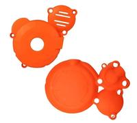cache-pignon de moto Couvercle d'allumage de pignon carter d'embrayage protection moteur magnétique adapté pour ZONGSHEN CBS300 KEWS AJ1 NB300 Pignons pour moto(Orange 2 Kit)