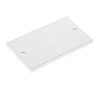 Cache Plaque Couvercle Vierge Double 1 Groupe Couvercle avec Vis de Fixation Plastique Moulé Blanc Couvercle du Plastron pour Prises Électriques Fiches Boîte de Dérivation à Encastrer