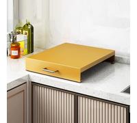 Cache Plaque de Cuisson avec Poignée, Couvre Plaque de Cuisson Gaz, pour Cuisinière de Camping-car, Fours et Éviers de Cuisine(Gold,35x48x7cm/14x19x2.7in)