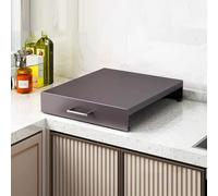 Cache Plaque de Cuisson avec Poignée, Couvre Plaque de Cuisson Gaz, pour Cuisinière de Camping-car, Fours et Éviers de Cuisine(Gray,35x48x9cm/14x19x3.5in)