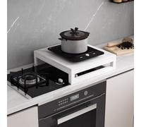 Cache Plaque de Cuisson, Couvre Plaque de Cuisson Gaz en Plaques de Pierre, Avec Support en Acier au Carbone, Agrandissement de L'espace de Cuisine, Facile À Nettoyer(GRAY-W,40x50cm/16x20in)