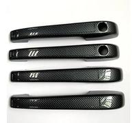 Cache Poignée Compatible Avec VW Pour Golf Pour Jetta Pour Rabbit MK1 MK2 Chrome Accessoires Extérieurs Ensemble De Couvercles De Poignées De Porte Garniture De Poignée(Carbon Fiber,4 handles 2 holes)