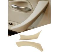 Cache Poignée de Porte Gauche Intérieur E90 pour BMW 320, 328, 330, 335, etc. Série 3 E90 E91 E92 E93 M3 (2005-2012) - Protège les Poignées de Porte d'Origine (Côté Gauche, Beige)