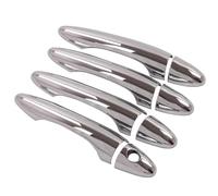 Cache poignée de porte Pour KIA pour Sportage MK3 SL 2011-2016 autocollant garniture poignée porte de voiture en fibre de carbone chromé UNIQUEMENT pour conduite à gauche Poignée De Porte Extérieure(S