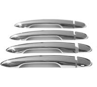 Cache poignée de porte pour Renault Megane 2002-2009 chrome inox 4 portes 8 pcs