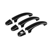 Cache Poignée Porte Compatible Avec VW Pour CADDY VANS 2004-2015 Accessoires Voiture Ensemble Couvercles Poignée De Porte Extérieure Noir Brillant En Carbone Accessoires Voiture