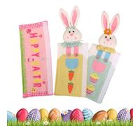 Cache-poignées de réfrigérateur - Protection d'appareil - Motif lapin de Pâques - Protection de poignée de cuisine colorée - Pour la maison, dortoir, hôtel, restaurant, appartement, four, décoration