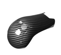 Cache Pommeau de Levier de Vitesses Style Fibre de Carbone, Accessoire ABS Léger et Durable, Compatible Jazz Fit GK5 AT 2015-2018 - Installation Facile Autocollante, Finition