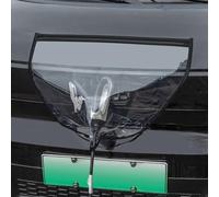Cache Port de Charge Extérieur Voiture Electrique Double Système de Fixation pour Anti Vent et Pluie Interférence (Noir A)