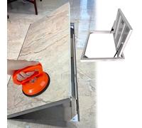 Cache-porte de sous-sol intérieur invisible avec vérin à gaz et ventouses pour grenier et maison