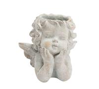 Cache pot ange naturel marbre 16.00x20.00 cm
