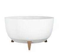 Cache-Pot Avec Pieds En Plastique Recyclé Blanc D47 Blanc