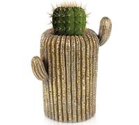 Cache-pot cactus doré 34,5 cm