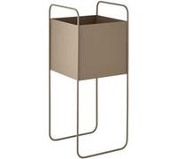 Cache-pot carré sur pieds en Métal Taupe - MOANA - HOUSE_NORDIC Marron G