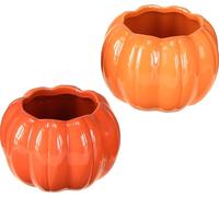 Cache-pot Céramique Déco Orange 9,5cm 4pcs