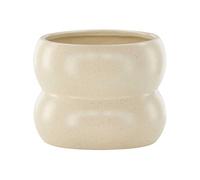 Cache pot Dapne 16*16*13cm beige et noir