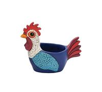 Cache Pot de Fleurs Allen Designs - Coq - Hauteur 12 cm - Largeur 14 cm - Profondeur 7 cm