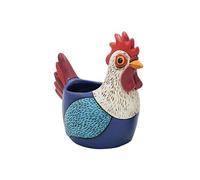Cache Pot de Fleurs Allen Designs - Coq - Hauteur 19 cm - Largeur 23 cm - Profondeur 13 cm